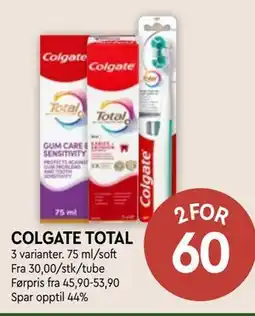 Coop Mega COLGATE TOTAL tilbud
