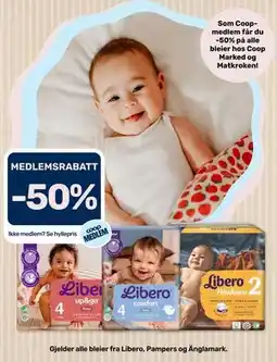 Matkroken Gjelder alle bleier fra Libero, Pampers og Änglamark tilbud