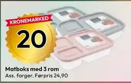 Gigaboks Matboks med 3 rom tilbud