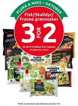 Fisk/Skalldyr/ Frosne grønnsaker