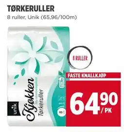 Meny TØRKERULLER tilbud