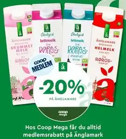 Coop Mega 20% PÅ Änglamark tilbud