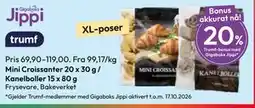 Gigaboks Mini Croissanter 20 x 30 g / Kanelboller 15 x 80 g tilbud