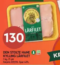 Coop Mega DEN STOLTE HANE KYLLING LÅRFILET tilbud