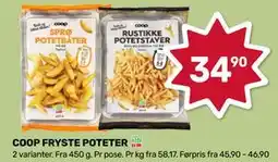 Coop Marked COOP FRYSTE POTETER tilbud
