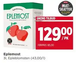 Meny Eplemost tilbud