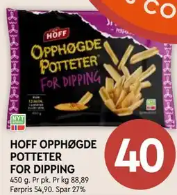 Coop Mega HOFF OPPHØGDE POTTETER FOR DIPPING tilbud