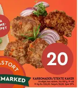 Coop Mega KARBONADER/STEKTE KAKER tilbud