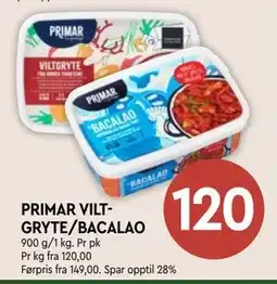 Coop Mega PRIMAR VILTGRYTE/BACALAO tilbud