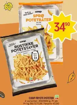 Coop Prix COOP FRYSTE POTETER tilbud
