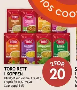 Coop Mega TORO RETT I KOPPEN tilbud