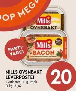Coop Mega MILLS OVSNBAKT LEVERPOSTEI tilbud