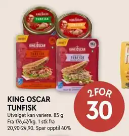 Coop Mega KING OSCAR TUNFISK tilbud