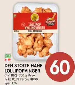 Coop Mega DEN STOLTE HANE LOLLIPOPVINGER tilbud