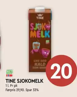 Coop Mega TINE SJOKOMELK tilbud