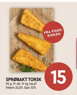 Coop Mega SPRØBAKT TORSK tilbud