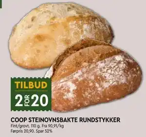 COOP STEINOVNSBAKTE RUNDSTYKKER