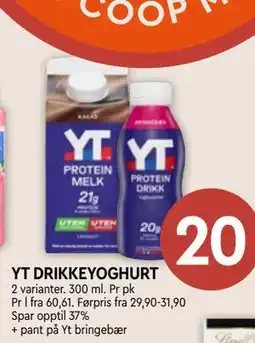 Coop Mega YT DRIKKEYOGHURT tilbud