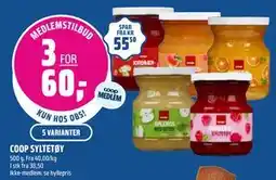 Coop Obs COOP SYLTETØY, Medlemspris tilbud