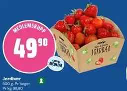 Coop Obs Jordbær, Medlemspris tilbud
