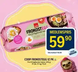 Coop Prix COOP FROKOSTEGG 12 PK tilbud