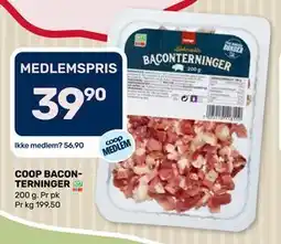 Coop Marked COOP BACONTERNINGER tilbud