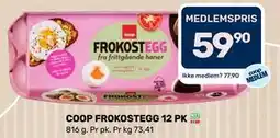 Coop Marked COOP FROKOSTEGG 12 PK tilbud
