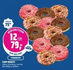 Coop Obs COOP DONUTS, Medlemspris tilbud