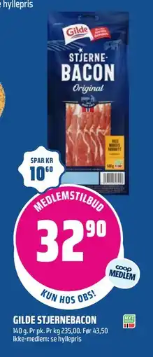 Coop Obs GILDE STJERNEBACON, Medlemspris tilbud