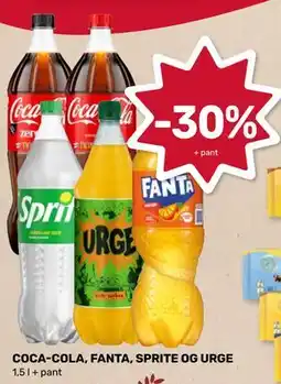 Coop Marked COCA-COLA, FANTA, SPRITE OG URGE tilbud