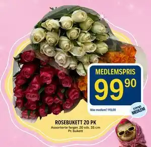 Coop Prix ROSEBUKETT 20 PK tilbud