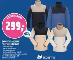 Coop Obs SKOGSTAD ÅKOLLEN PILEFLEECE GENSER tilbud