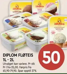 Coop Mega DIPLOM FLØTEIS 1L - 2L tilbud