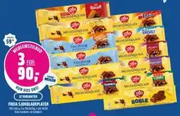 Coop Obs FREIA SJOKOLADEPLATER, Medlemspris tilbud
