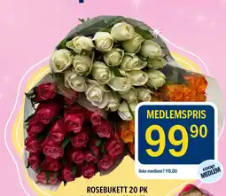 Coop Prix Coop Rosebukett 20 pk tilbud