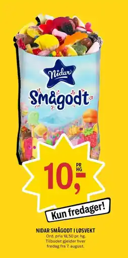 Coop Prix Nidar Smågodt tilbud