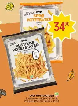 Coop Prix Coop fryste poteter tilbud