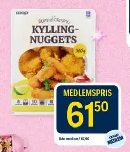 Coop Prix Coop super crispy kylling-nuggets tilbud
