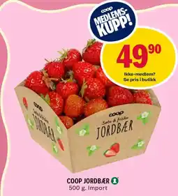 Coop Prix Coop jordbær tilbud