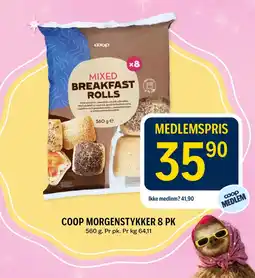Coop Prix Coop mixed breakfast rolls tilbud