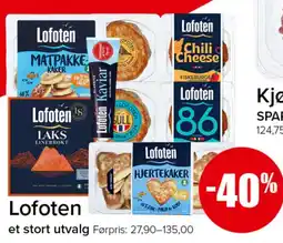 Spar Lofoten et stort utvalg tilbud