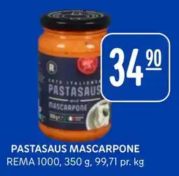 Rema 1000 PASTASAUS MASCARPONE tilbud