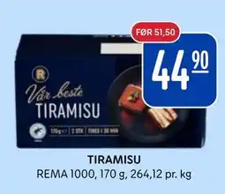 Rema 1000 TIRAMISU tilbud