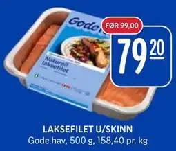 Rema 1000 LAKSEFILET U/SKINN tilbud