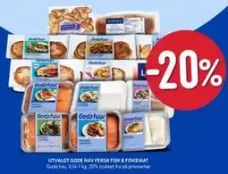 Rema 1000 UTVALGT GODE HAV FERSK FISK & FISKEMAT tilbud