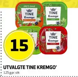 Bunnpris UTVALGTE TINE KREMGO' tilbud