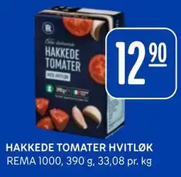 Rema 1000 HAKKEDE TOMATER HVITLØK tilbud