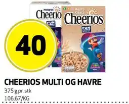 Bunnpris CHEERIOS MULTI OG HAVRE tilbud