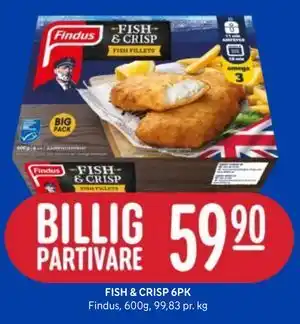 Rema 1000 FISH & CRISP 6PK tilbud