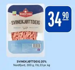 Rema 1000 SVINEKJØTTDEIG 20% tilbud